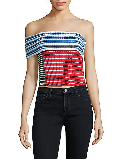 MSGM - One-Shoulder Cropped Top