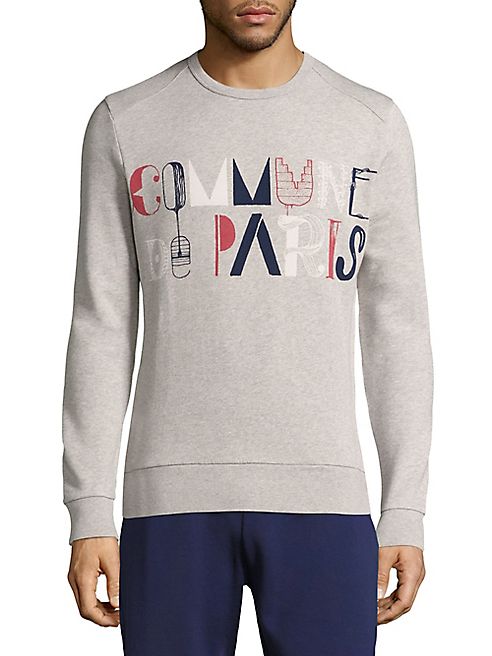 Commune de Paris - Pochoir Cotton Logo Sweatshirt