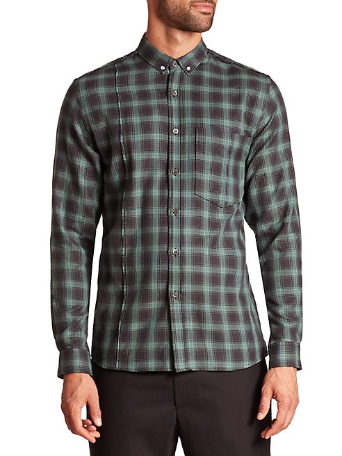 Public School - Plaid Button-Down Shirt