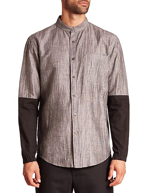 Public School - Two-Tone Button-Up Shirt