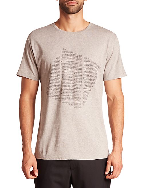 Public School - Kissen Heathered Text Print Tee