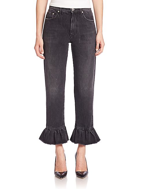 MSGM - Ruffle Hem Jeans