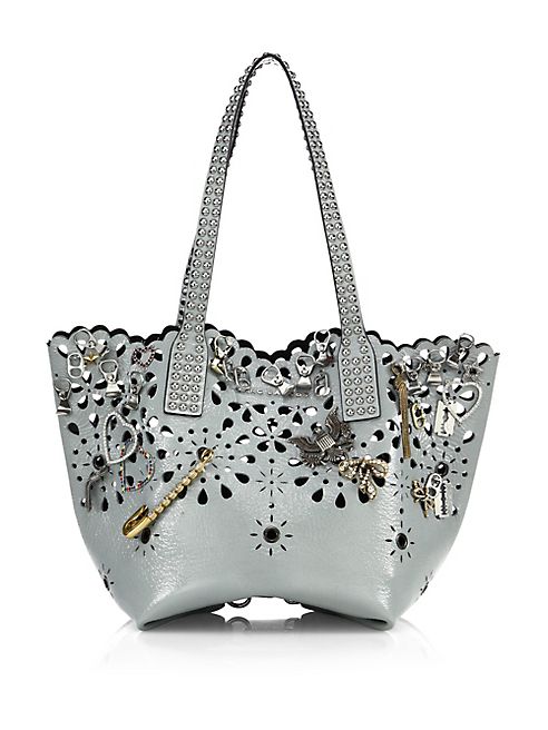 Marc Jacobs - Embellished Laser-Cut Leather Tote