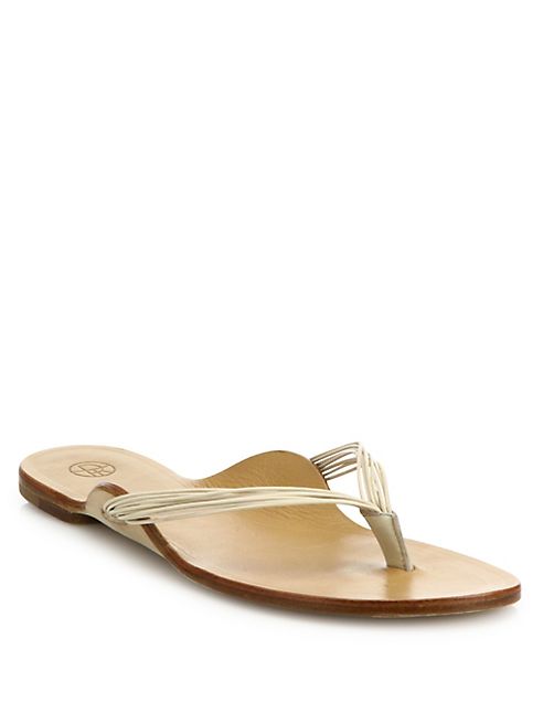 The Row - Casablanca Strappy Leather Thong Sandals