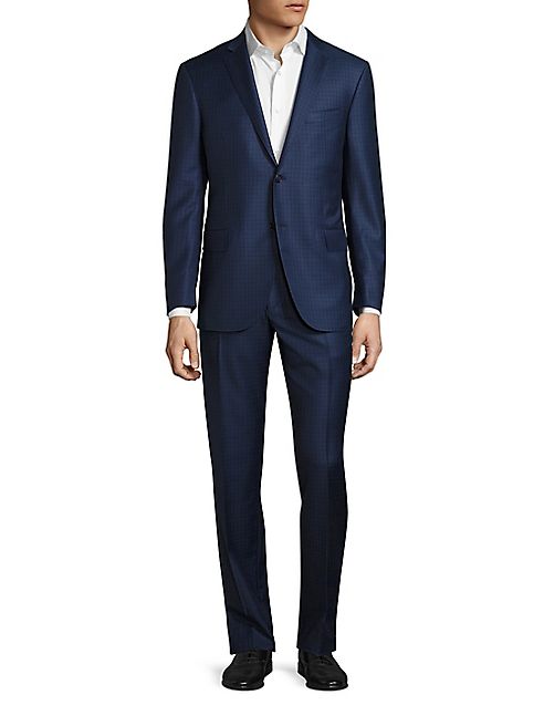 Corneliani - Regular-Fit Checkered Wool Suit