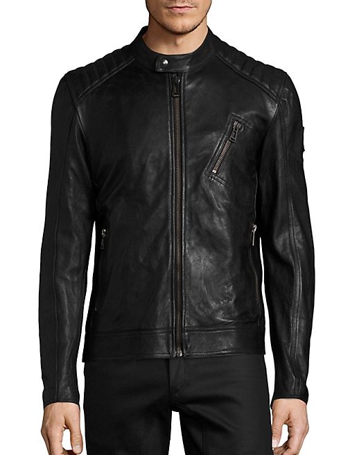 Belstaff - Lambskin Leather Racer Jacket