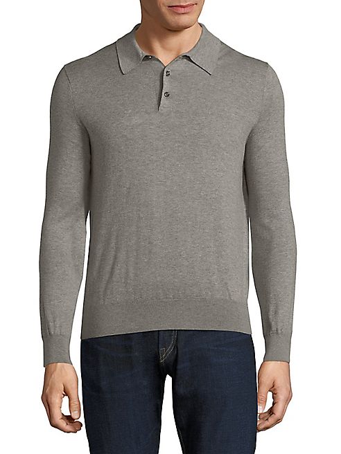 Polo Ralph Lauren - Long Sleeve Silk Blend Polo