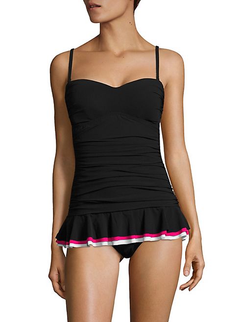 Gottex Swim - Gala Contrast Trimmed Swimdress