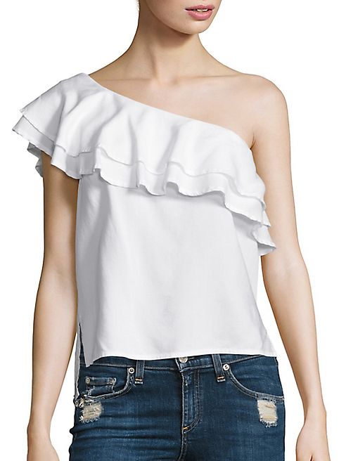 Bella Dahl - One Shoulder Ruffle Top