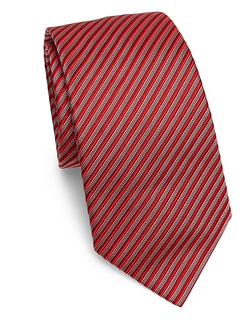 Armani Collezioni - Diagonal Double Stripe Silk Tie