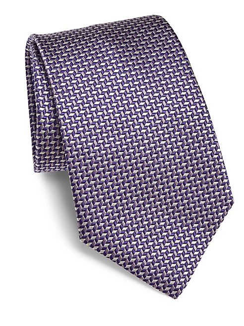 Armani Collezioni - Tricolor Weave Silk Tie