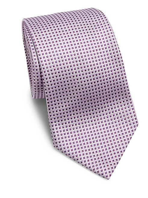 Armani Collezioni - Stud Printed Silk Tie