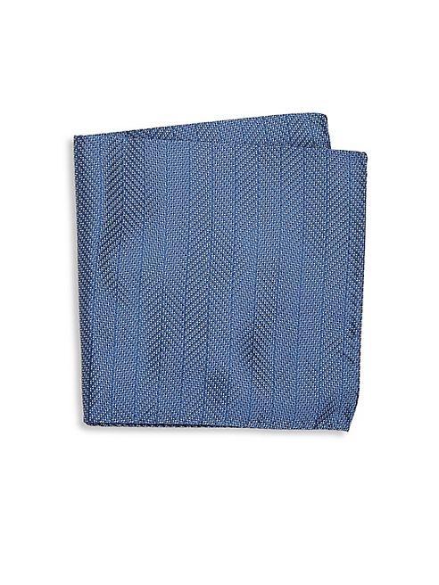 Armani Collezioni - Chevron Pattern Pocket Square