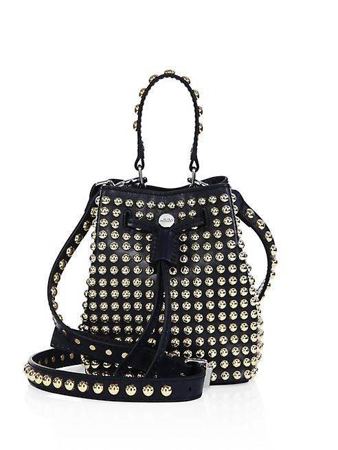 KENZO - Elite Studded Leather Bucket Bag