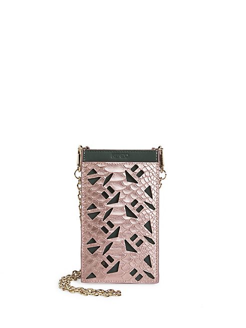 KENZO - Python Leather Cutout Pouch