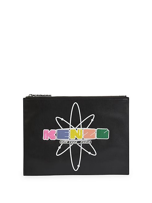 KENZO - Cory Bic Whips Leather Pouch