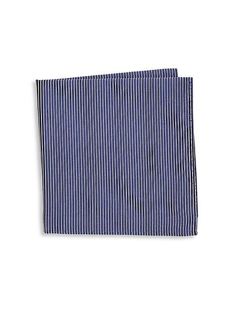 Armani Collezioni - Thin Stripe Silk Pocket Square