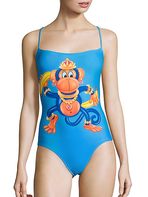 Moschino - Monkey One-Piece Swimsuit