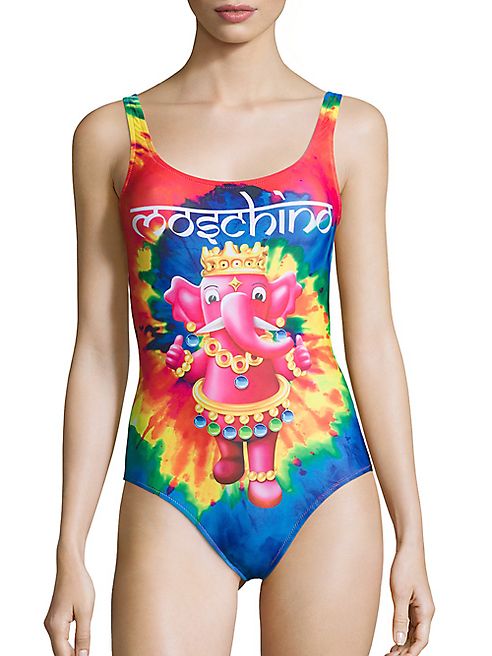 Moschino - Fantasy Tie-Dye One-Piece Swimsuit