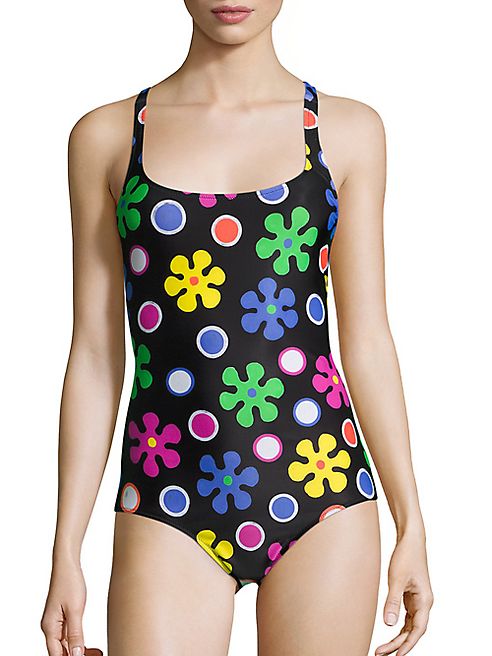 Moschino - Fantasy Floral Printed One-Piece Swimsuit