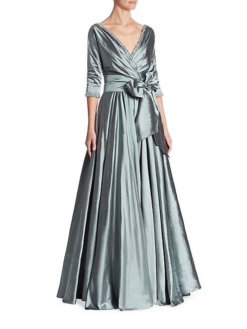 Catherine Regehr - V-Neck Silk Gown