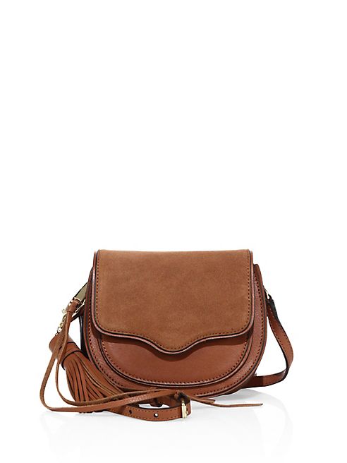 Rebecca Minkoff - Suki Mini Leather & Suede Saddle Crossbody Bag