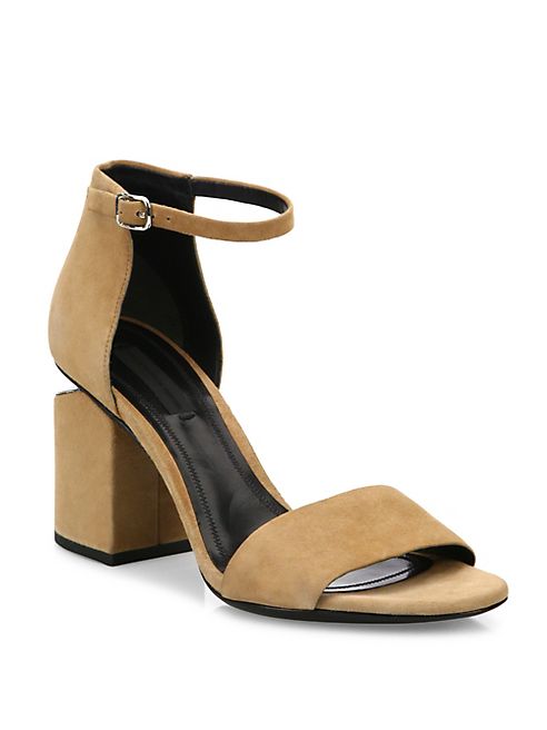 Alexander Wang - Abby Tilt-Heel Suede Sandals