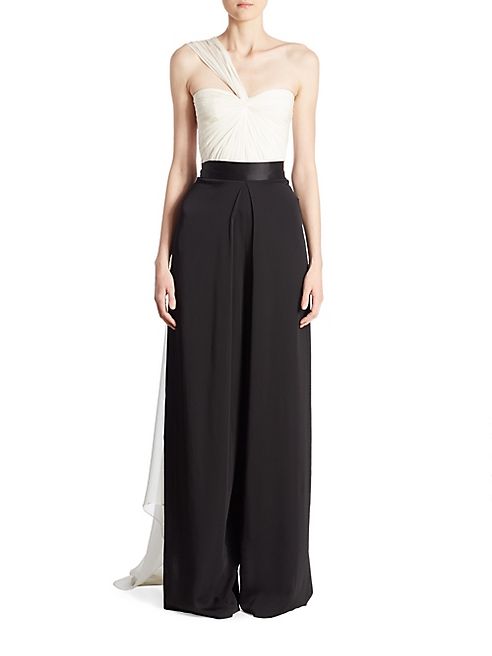 Monique Lhuillier - One Shoulder Top