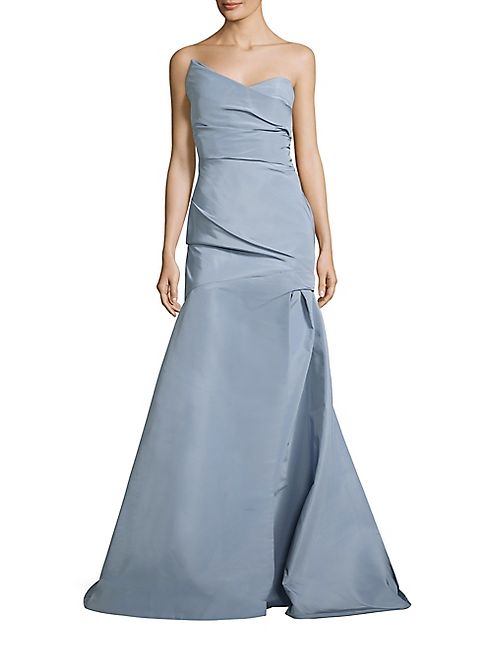 Monique Lhuillier - Strapless Trumpet Gown