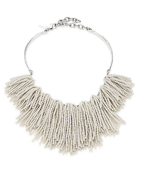 Lele Sadoughi - Weeping Willow Beaded Strands Necklace