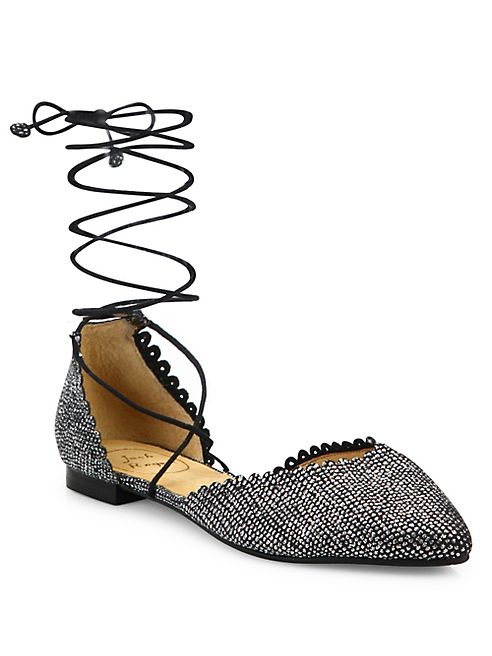 Jack Rogers - Camille Sparkle Lace-Up Flats