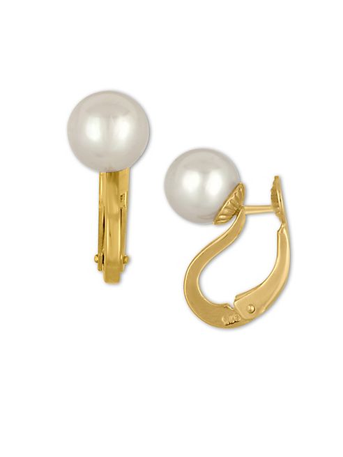 Majorica - Faux-Pearl Leverback Earrings