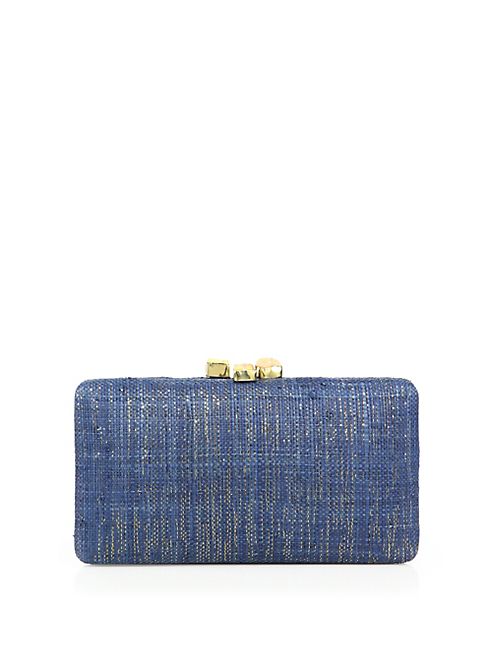 KAYU - Lyla Woven Straw Clutch