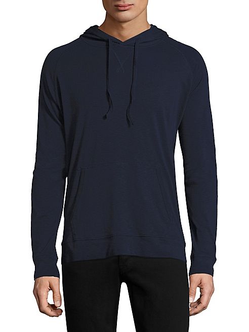 Patrick Assaraf - Slub Midnight Hooded Sweater