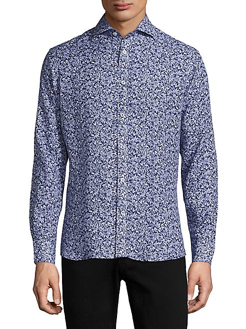 Patrick Assaraf - Linen Printed Shirt