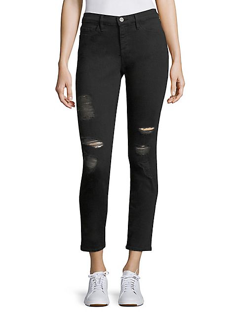 FRAME - Le Skinny De Jeanne Distressed Jeans