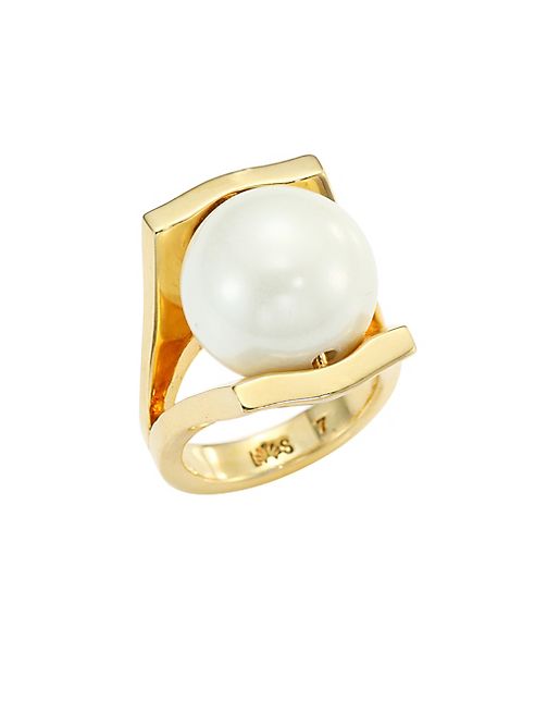 Lele Sadoughi - Pinball Faux-Pearl Ring