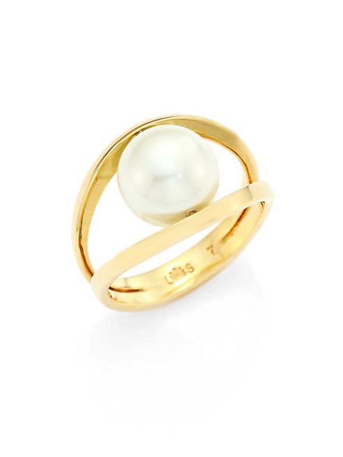 Lele Sadoughi - Pinball Faux-Pearl Ring