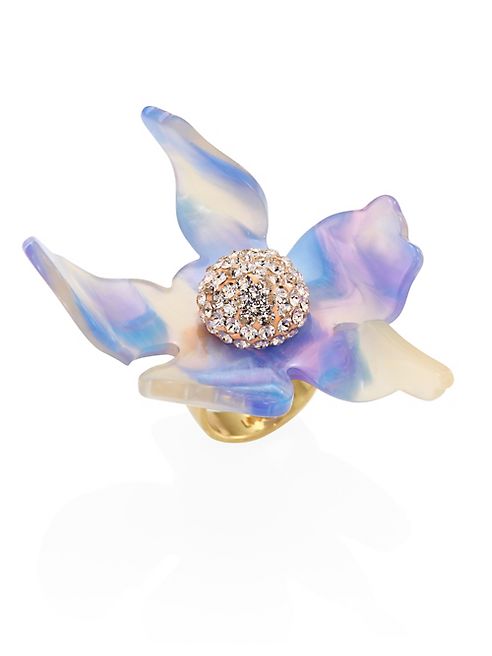 Lele Sadoughi - Crystal Lily Ring