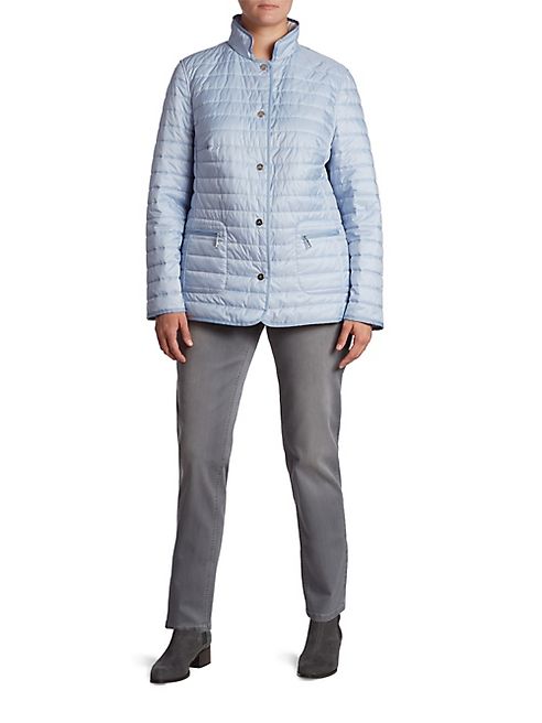 Basler, Plus Size - Reversible Quilted Jacket