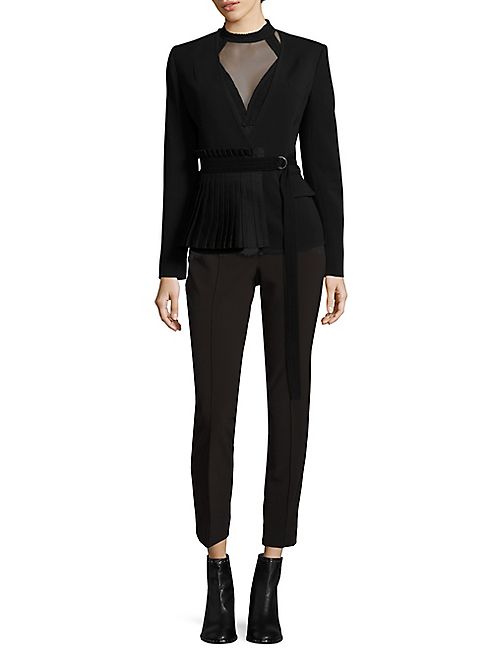 Yigal Azrouel - Pleated Belted Blazer