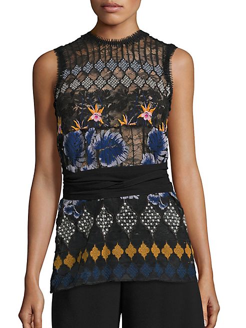 Yigal Azrouel - Tropical Lace Top