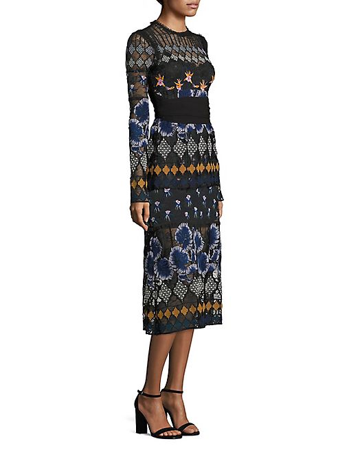 Yigal Azrouel - Embroidered Lace Dress