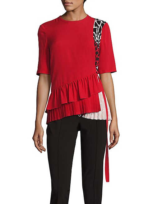 Yigal Azrouel - Silk Pleated Top