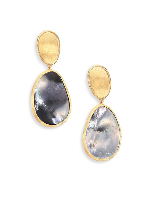 Marco Bicego - Lunaria Black Mother-Of-Pearl & 18K Yellow Gold Drop Earrings