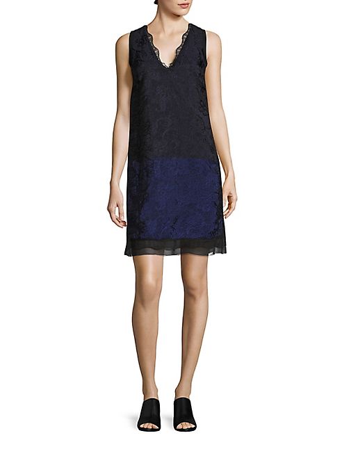 3.1 Phillip Lim - Colorblock Lace Shift Dress