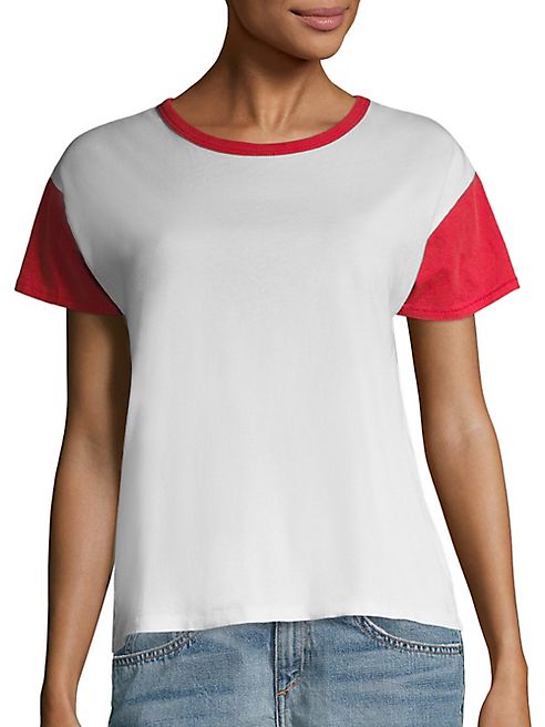 rag & bone/JEAN - Colorblock Cotton Tee