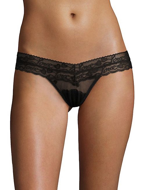 Hanky Panky - Sweetheart Mesh Low-Rise Thong