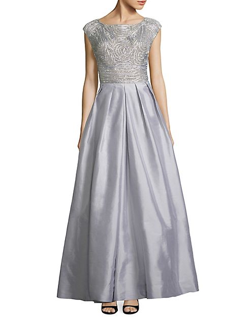 Aidan Mattox - Beaded Taffeta Gown