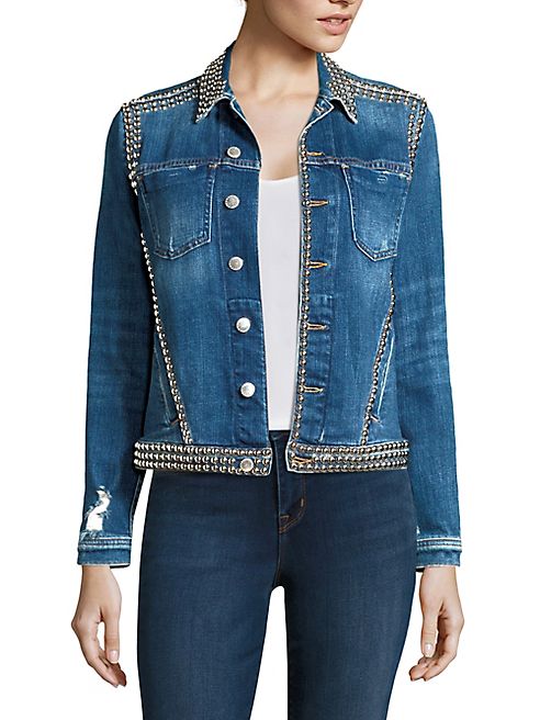 L'AGENCE - Celine Studded Denim Jacket